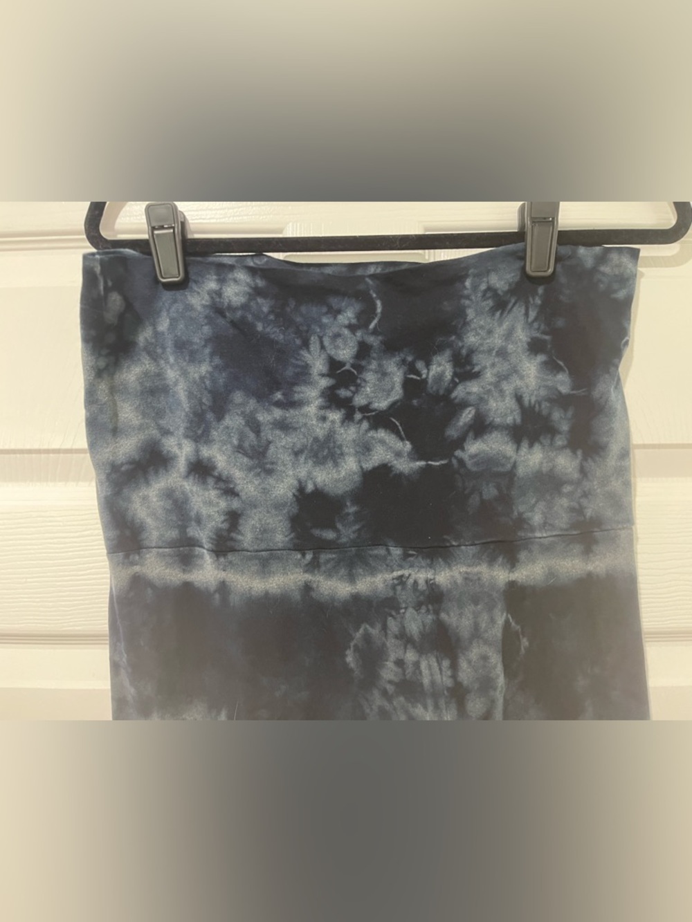 Tie-Dye Maxi Skirt with Lace Hem in Navy - Picture 6 of 6